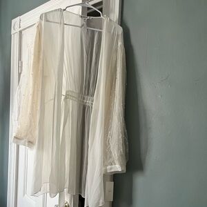 Rya Collection Ivory Pearl Cover-Up Robe